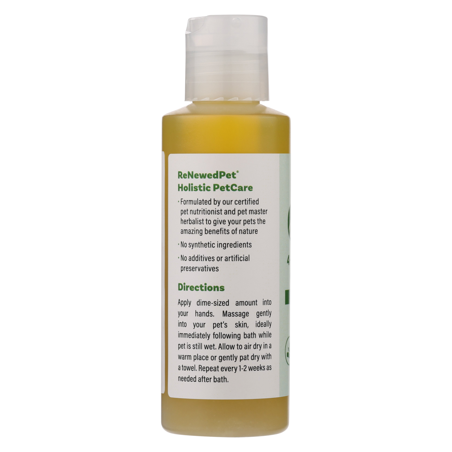 Natural hairless pets regular conditioner bottle for smooth, soft skin with organic ingredients