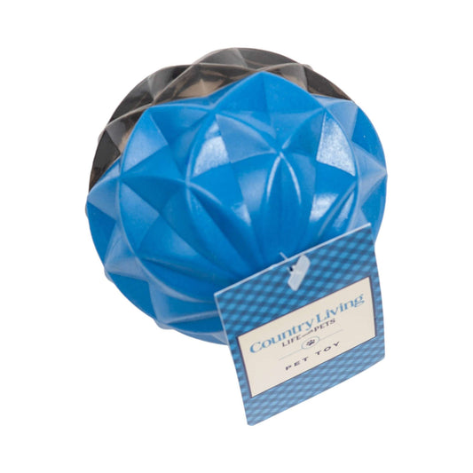 Country Living Geometric Textured Ball | Durable Interactive Dog Toy