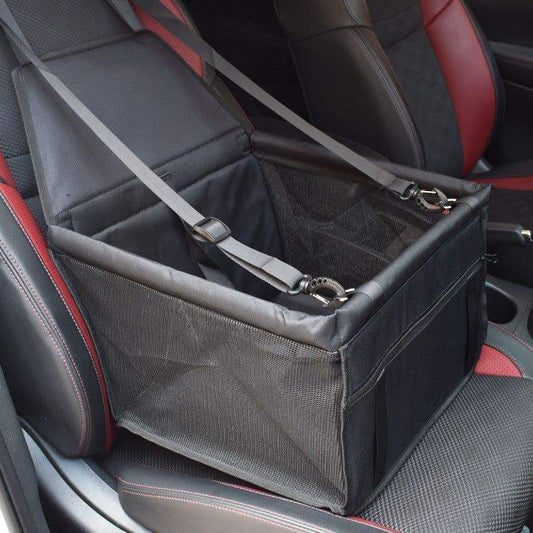 Dog Safety Mesh Travel Carrier Basket - Breathable Waterproof Car Seat