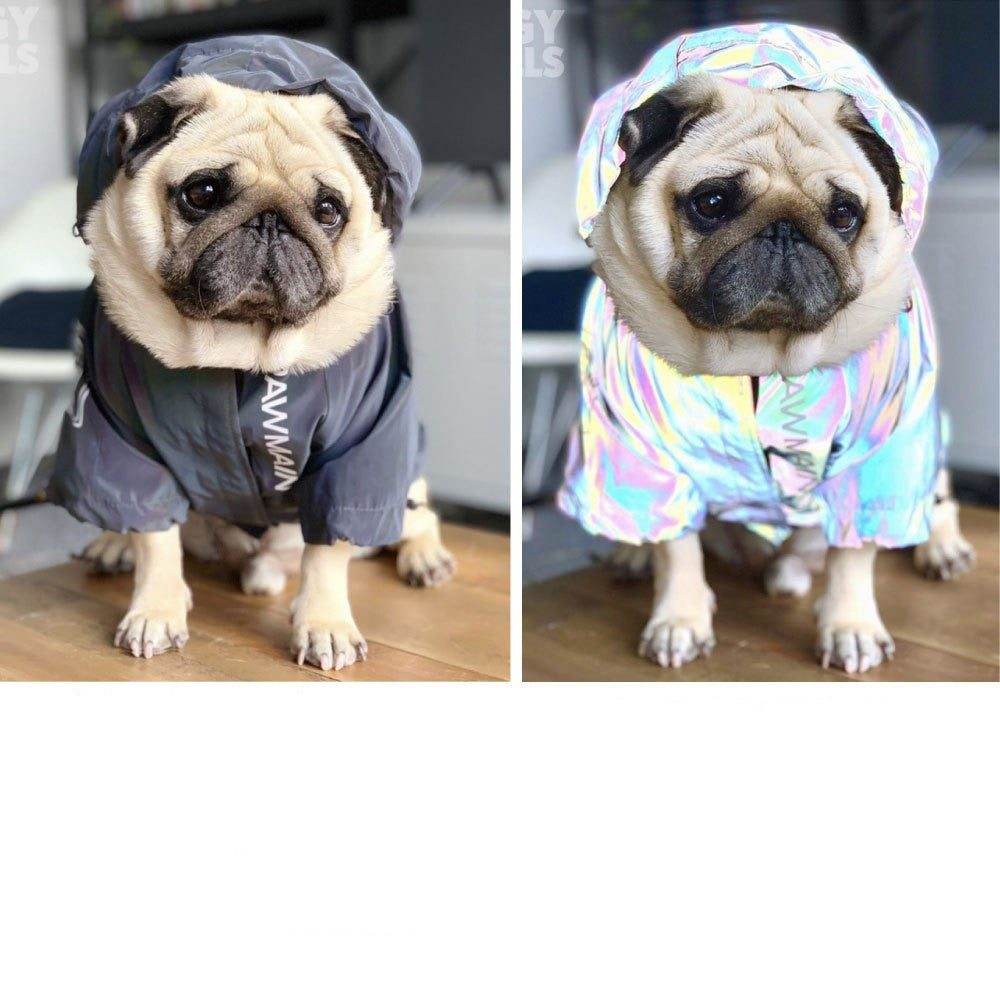 Windproof and Rainproof Stormtrooper Style Dog Raincoat for Large Dogs