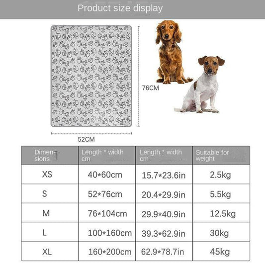 Grey fleece pet blanket with embossed cut flower and footprint design for cats and dogs