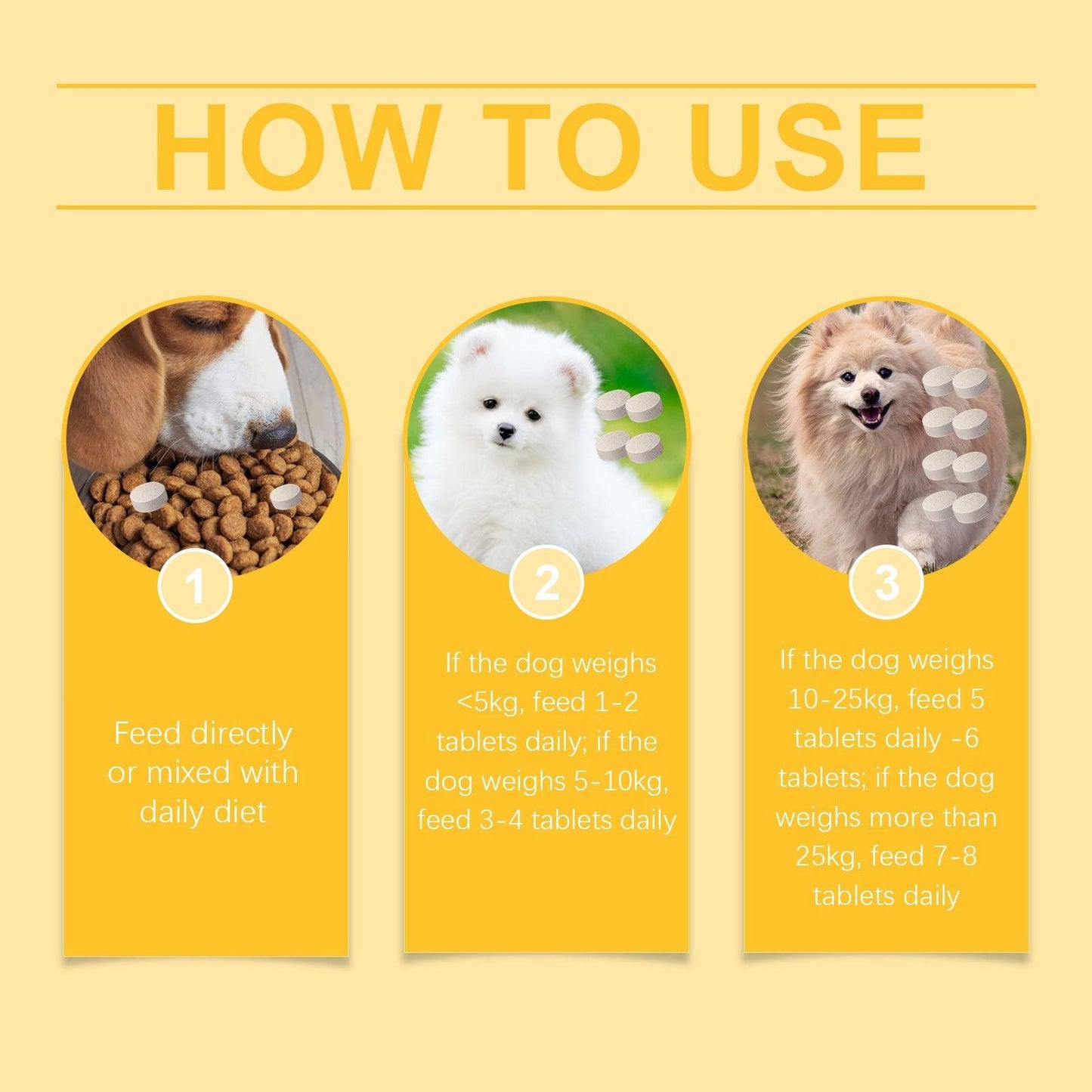 Dog multi-dimensional fish oil tablets packaging for pet skin and hair care