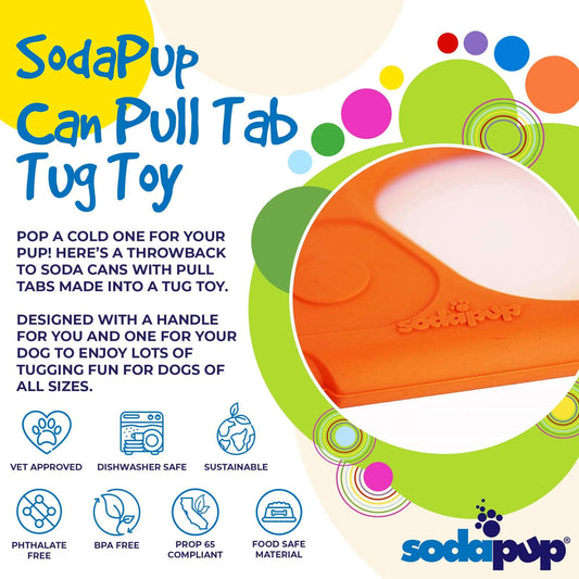 Pop Top Rubber Tug Toy for Interactive Play - Durable and USA Made