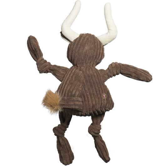 Texas Longhorn Knottie® durable plush squeaky dog toy with knotted limbs and Tuffut Technology® for interactive play