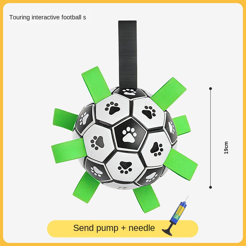 Durable PVC dog toy ball for teeth cleaning and outdoor play in small and medium sizes