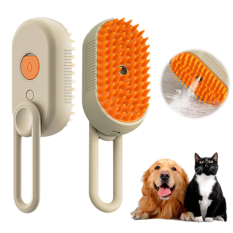 GroomBrush-The All-in-One Pet Grooming Mist Brush