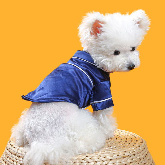 Luxury Soft Silk Pajamas for Pets - Comfy Small Dog and Cat Clothing