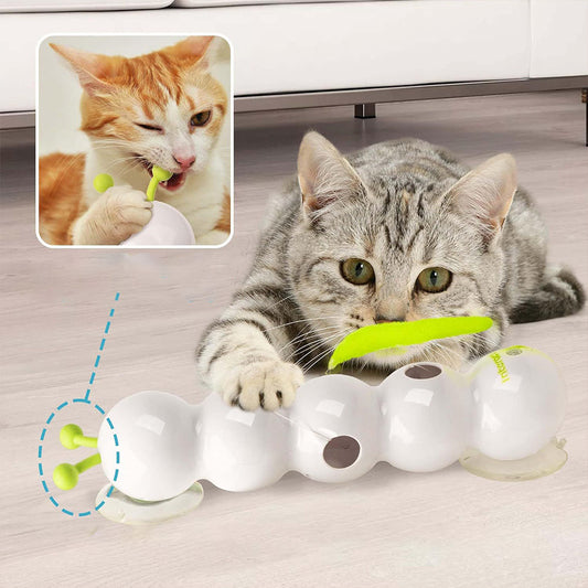 Smart Interactive Cat Toy With Moving Tail Motion Activated Rechargeable
