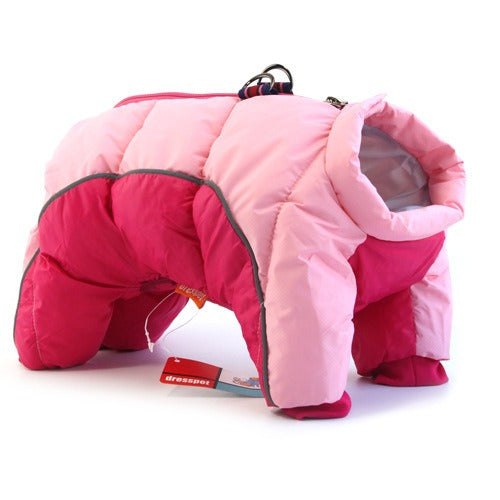 Pet dog wearing thickened warm down jacket winter coat