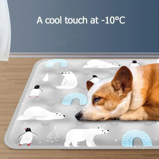 Summer pet cooling pad ice crystal gel mat for cats and dogs