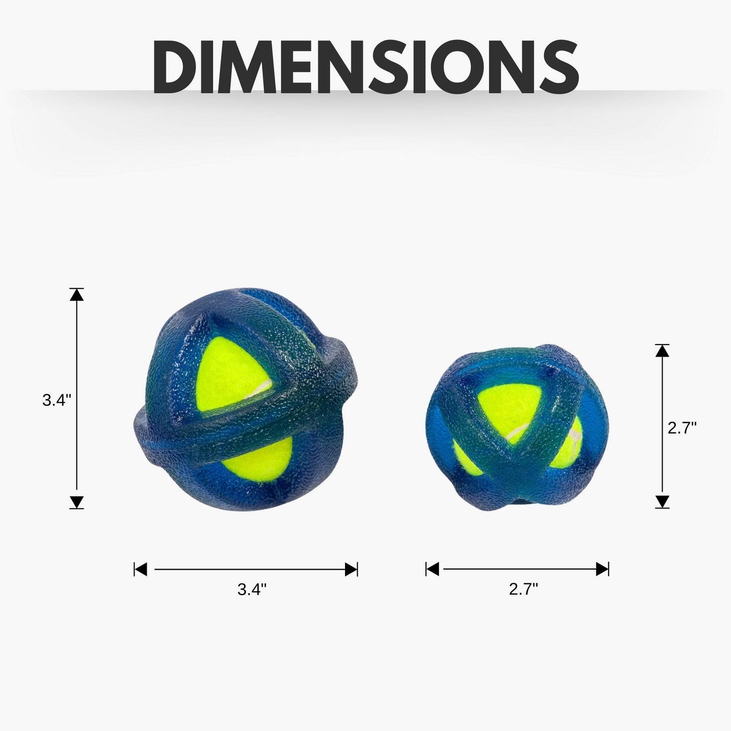 TPR-Coated Agility Tennis Ball Dog Toy –Durable, Pet-Safe, Active Play