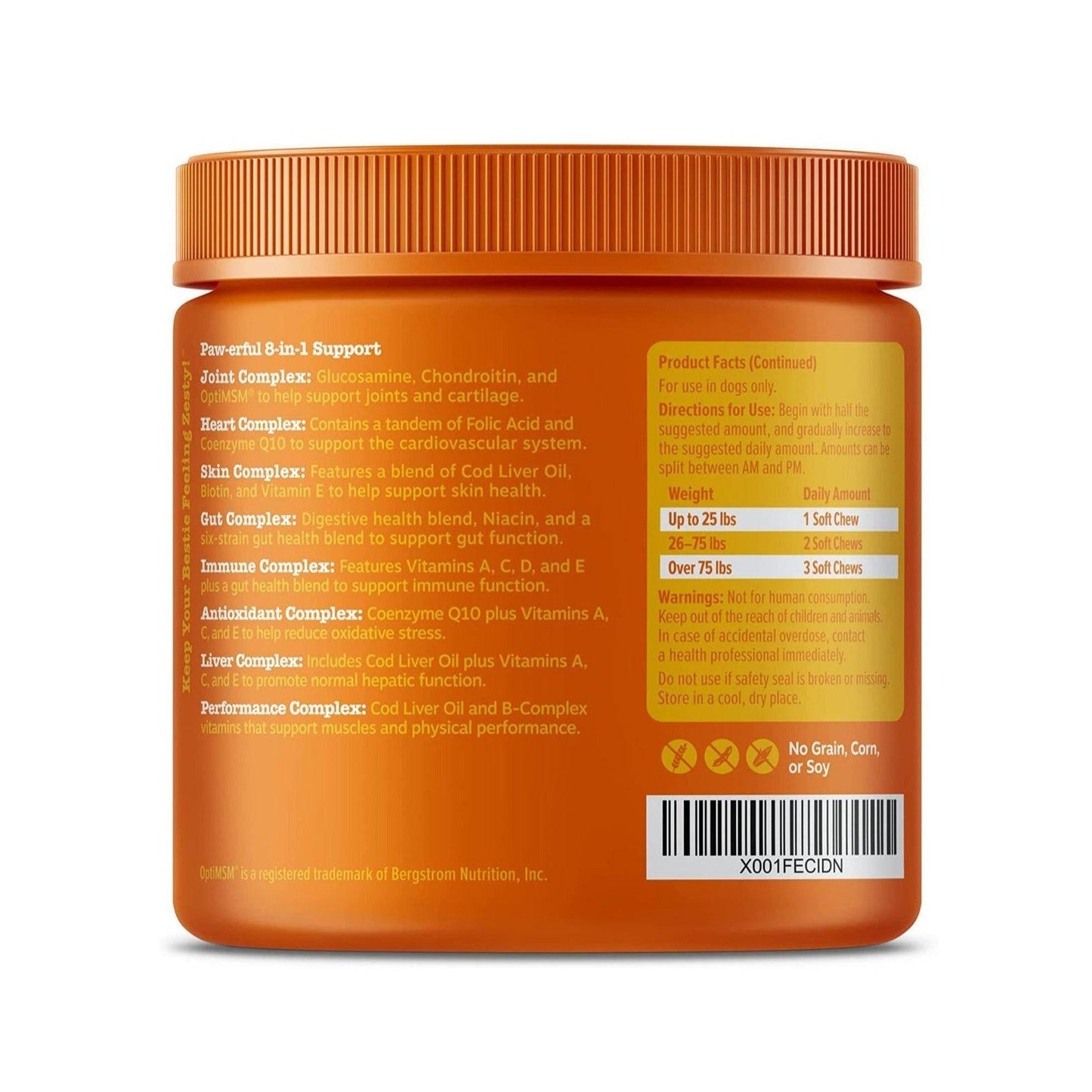 Multi-functional pet vitamin health product nutritional supplement for dogs