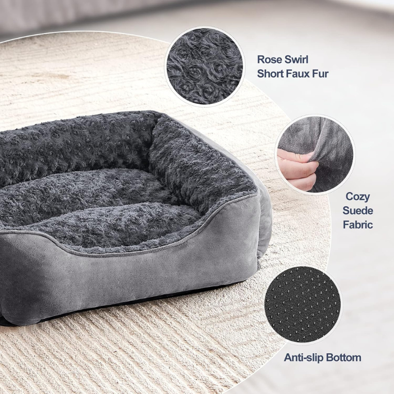 JOEJOY Cat Couch Bed - Orthopedic Sofa Couch Bed for Cats & Dogs