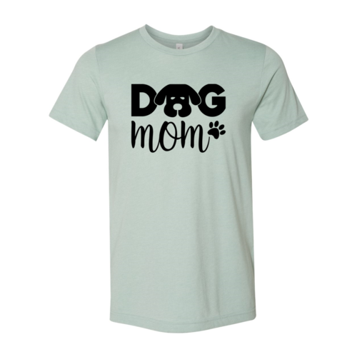 Dog Mom T-Shirt in Bella Canvas cotton with soft textile flex print and multiple sizes