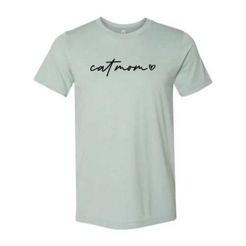 Bella Canvas Cat mom T-Shirt made of soft ring spun cotton with high-quality print in various sizes