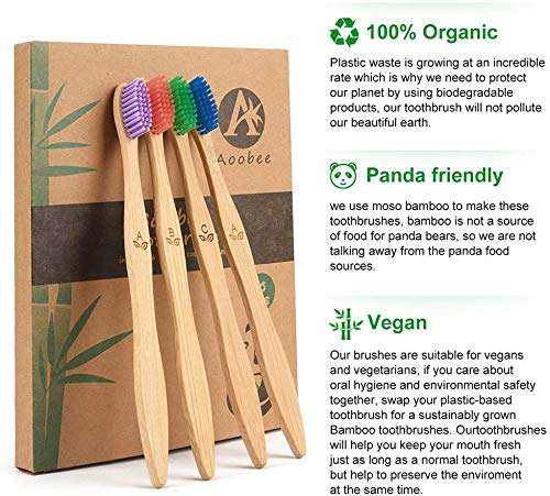 Pet Toothbrush – Eco-Friendly Soft Bristle Bamboo Dental Care for Pets