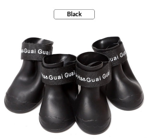 Soft Non-slip Wear-resistant Silicone Pet Rain Boots