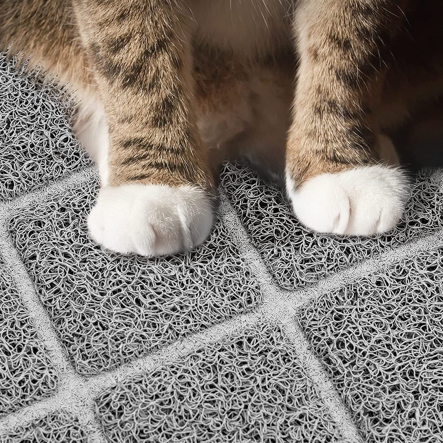 Premium Cat Litter Mat, Litter Box Mat with Non-Slip and Waterproof Backing