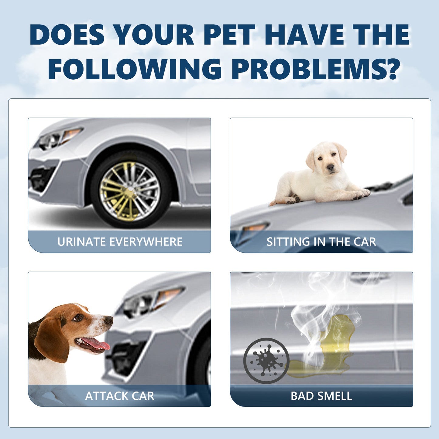Car Tire Safety Dog Repellent Spray, Tire Protection Portable And Effective Animal Repellent