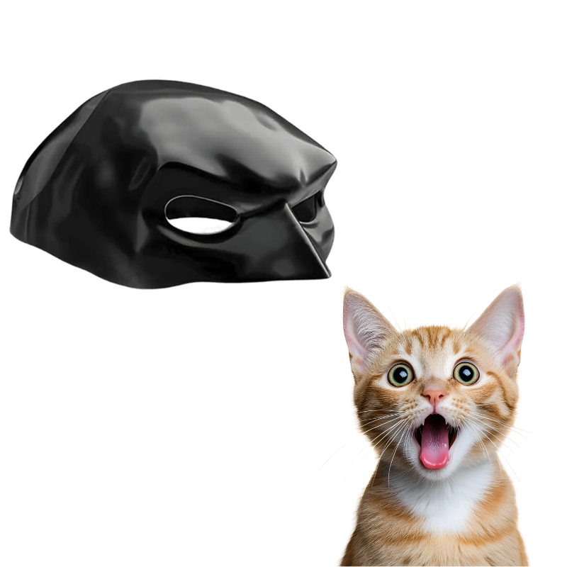 Cat Bat Superhero Mask – Cute Halloween Costume for Cool Cats