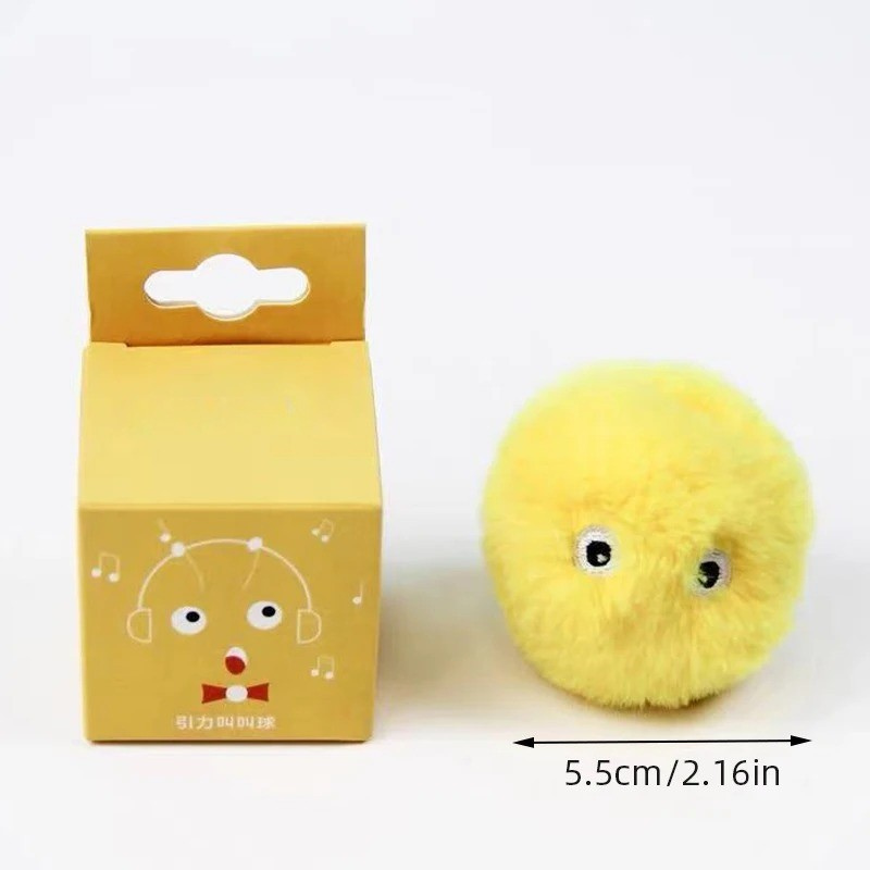 Interactive Smart Squeak Ball - Electric Catnip Plush Toy for Cats