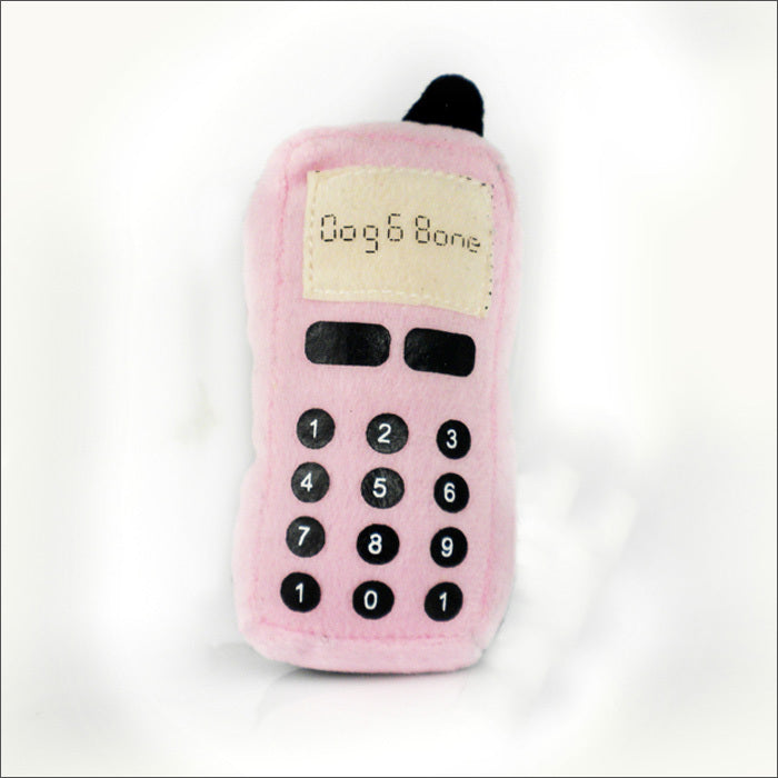 Blue Super Soft Phone Dog Sound Toy Training Interactive Toy Biting and Tearing Toy Cat Teasing Toy