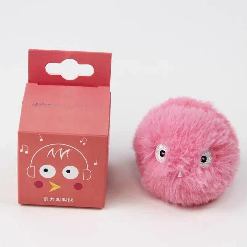 Interactive Smart Squeak Ball - Electric Catnip Plush Toy for Cats