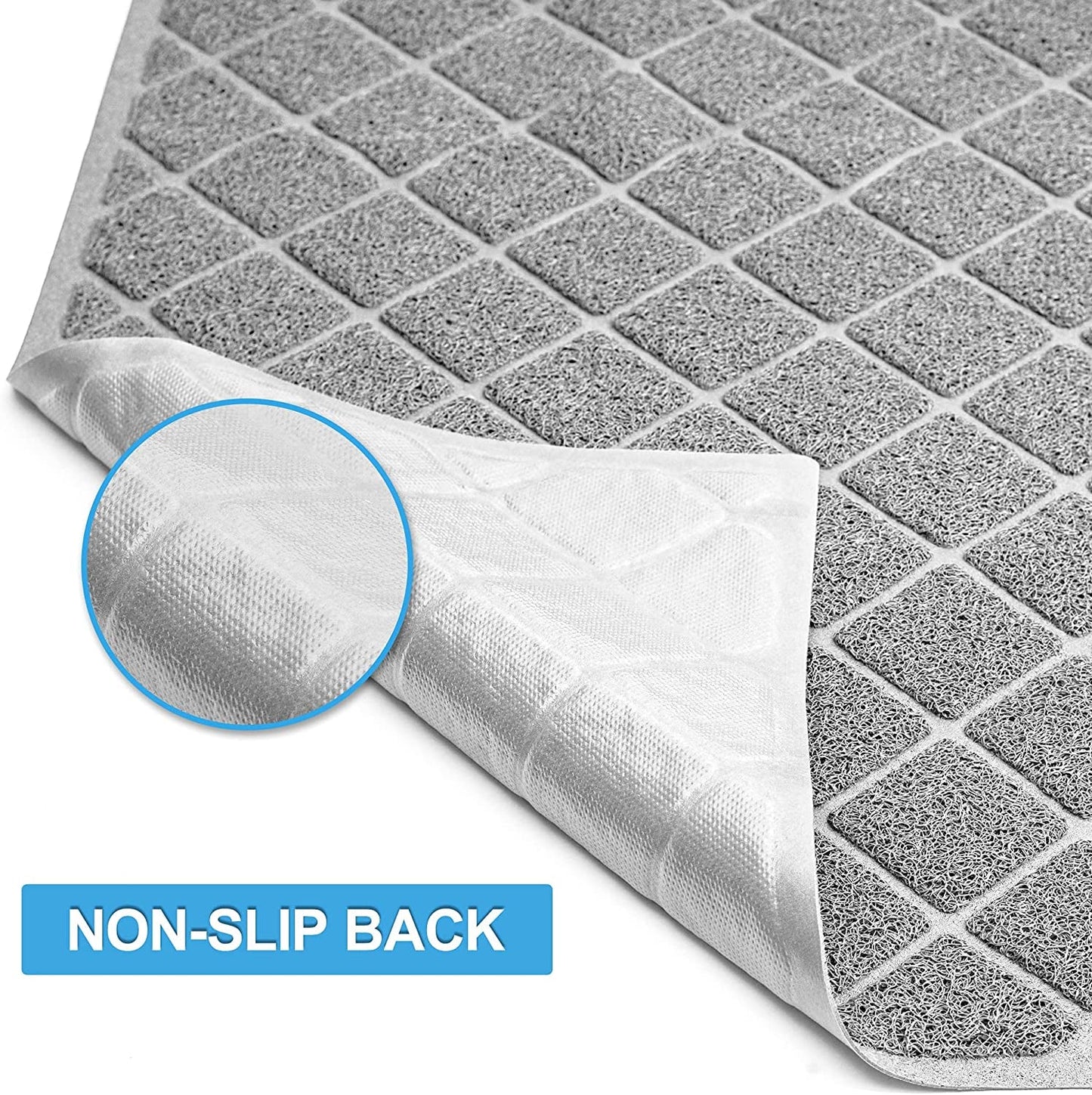 Premium Cat Litter Mat, Litter Box Mat with Non-Slip and Waterproof Backing