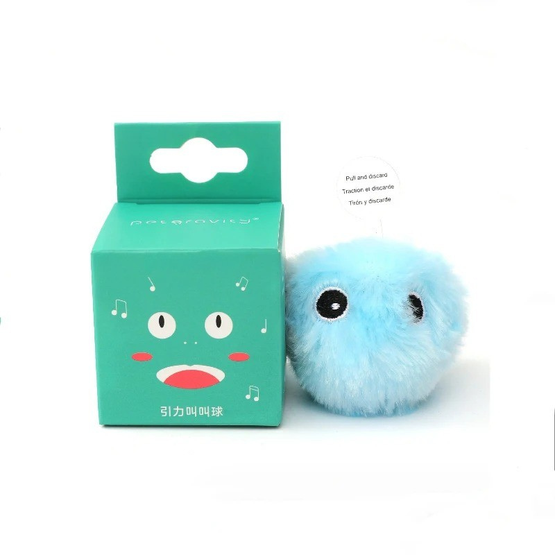 Interactive Smart Squeak Ball - Electric Catnip Plush Toy for Cats