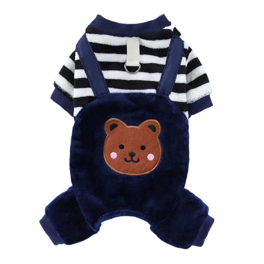 Pet Warm Thickened Flannel Four-leg Clothing