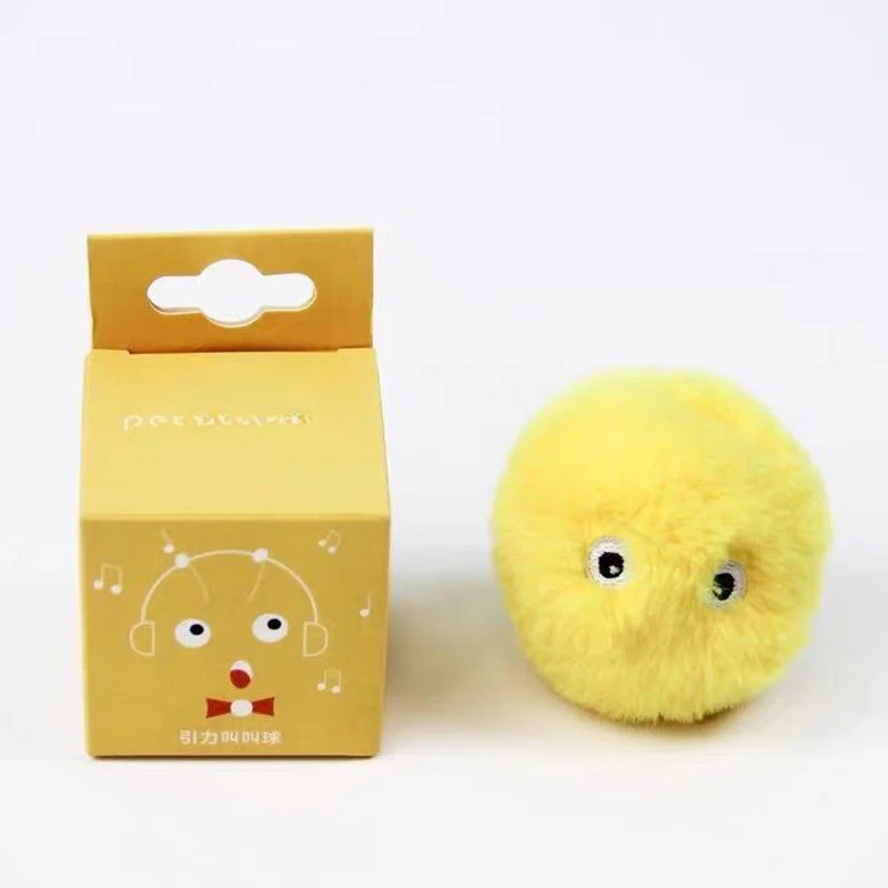 Interactive Smart Squeak Ball - Electric Catnip Plush Toy for Cats