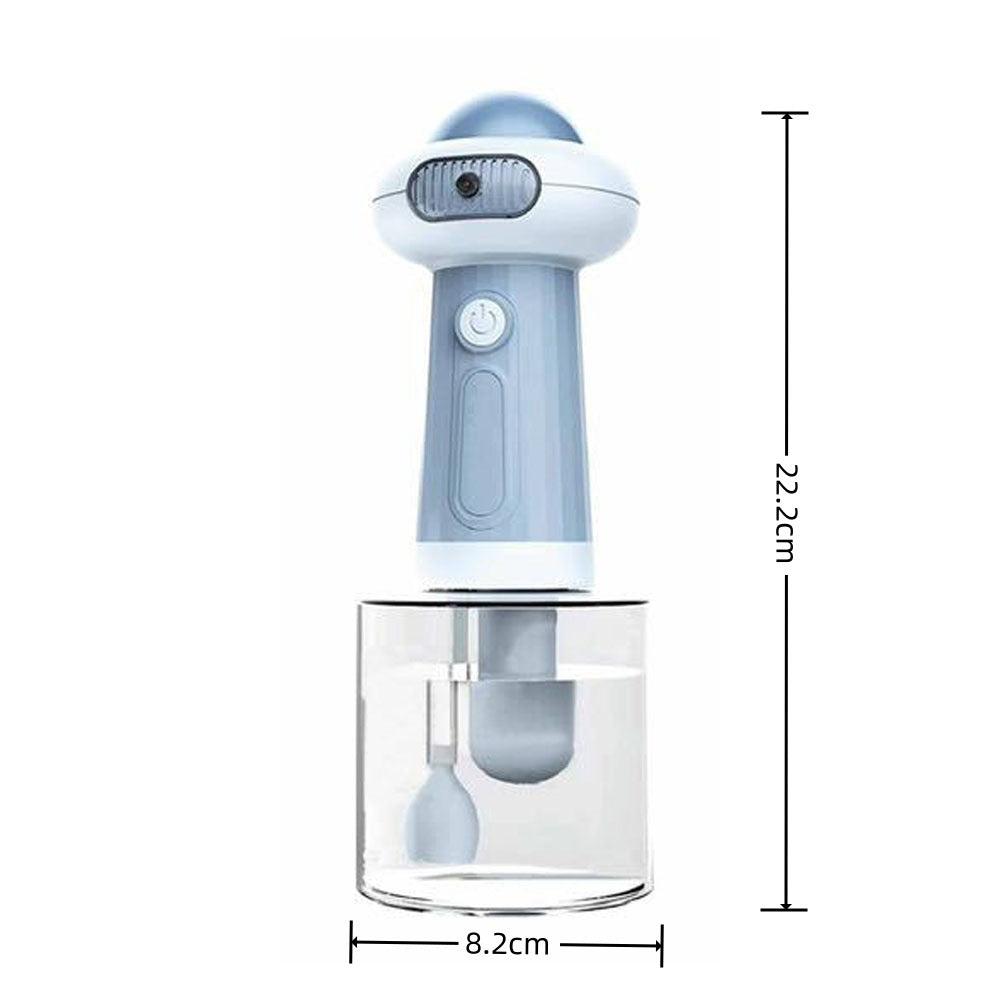 Blue automatic pet cleaning bathing foaming machine for cat and dog bubble bath