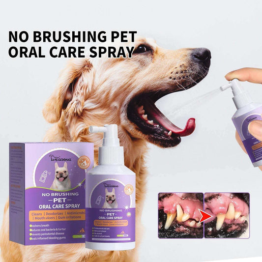 Dog And Cat Tooth Cleaning Spray – Pet Mouth Cleaning Breath Freshener