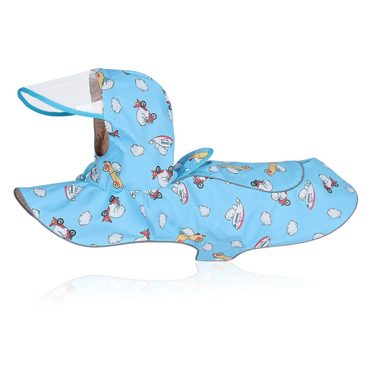 Pet Clothes Waterproof - Reflective Raincoat, Transparent PU Leather