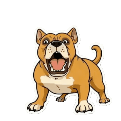 Animated Pit Bull Sticker Pack — 10 GIF Stickers | Instant Digital Download