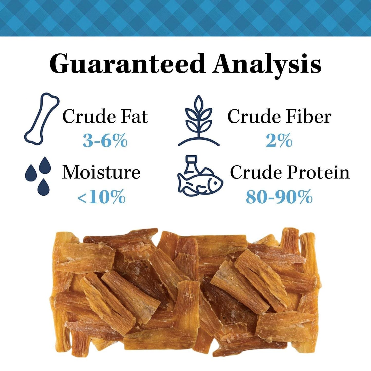Country Living Beef Backstrap Tendon dog chews, natural high-protein, low-fat, long-lasting dental treats in resealable 5-count bag