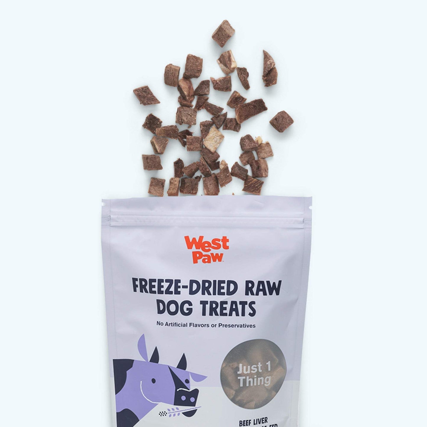 Freeze dried raw dog treats made from 100% grass-fed beef liver, nutrient-rich and preservative-free