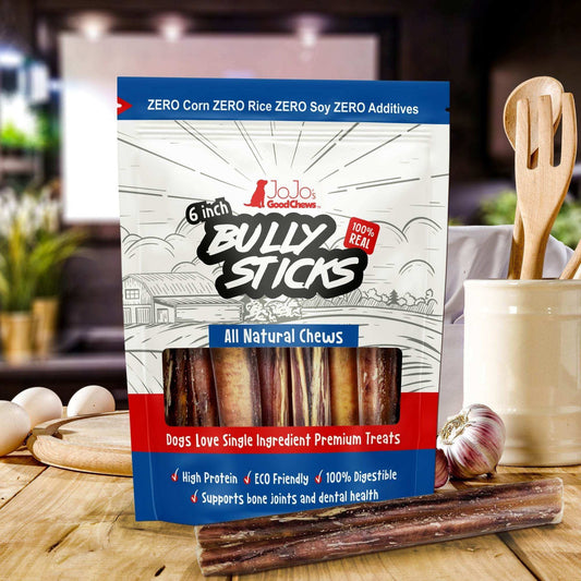 All-natural beef bully stick dog treats 3-pack thick chews