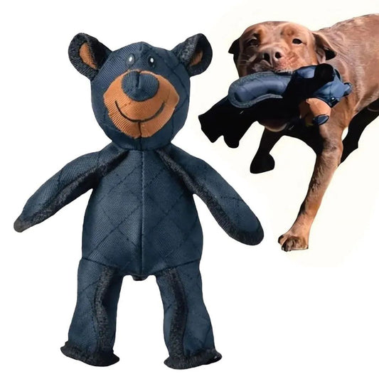 Mighty Bear plush interactive pet soundmaking dog toy for teeth cleaning and anti-bite play