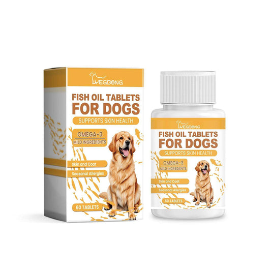 Dog multi-dimensional fish oil tablets packaging for pet skin and hair care