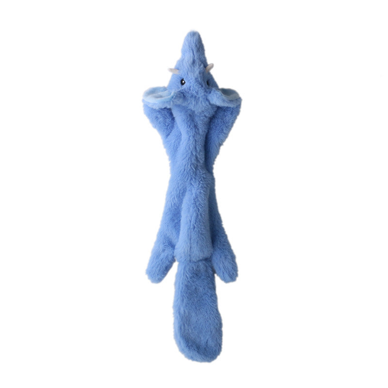 New Pet Plush Crocodile Pig Elephant Sound Paper Toy Dog Boredom-Relieving Durable Shell Toy