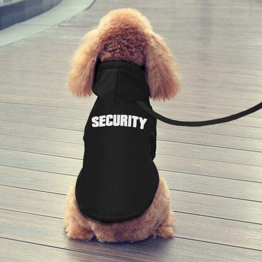 Black and grey cotton pet hoodies for autumn and winter dog outerwear
