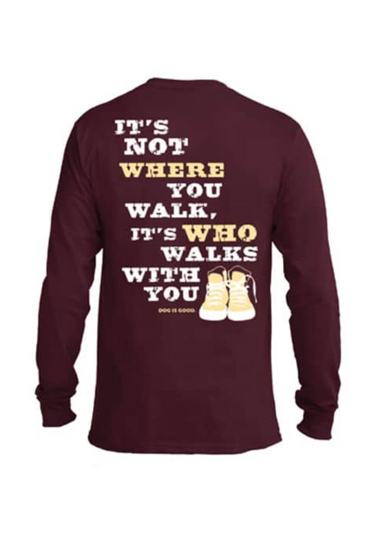 Long sleeve never walk alone t-shirt