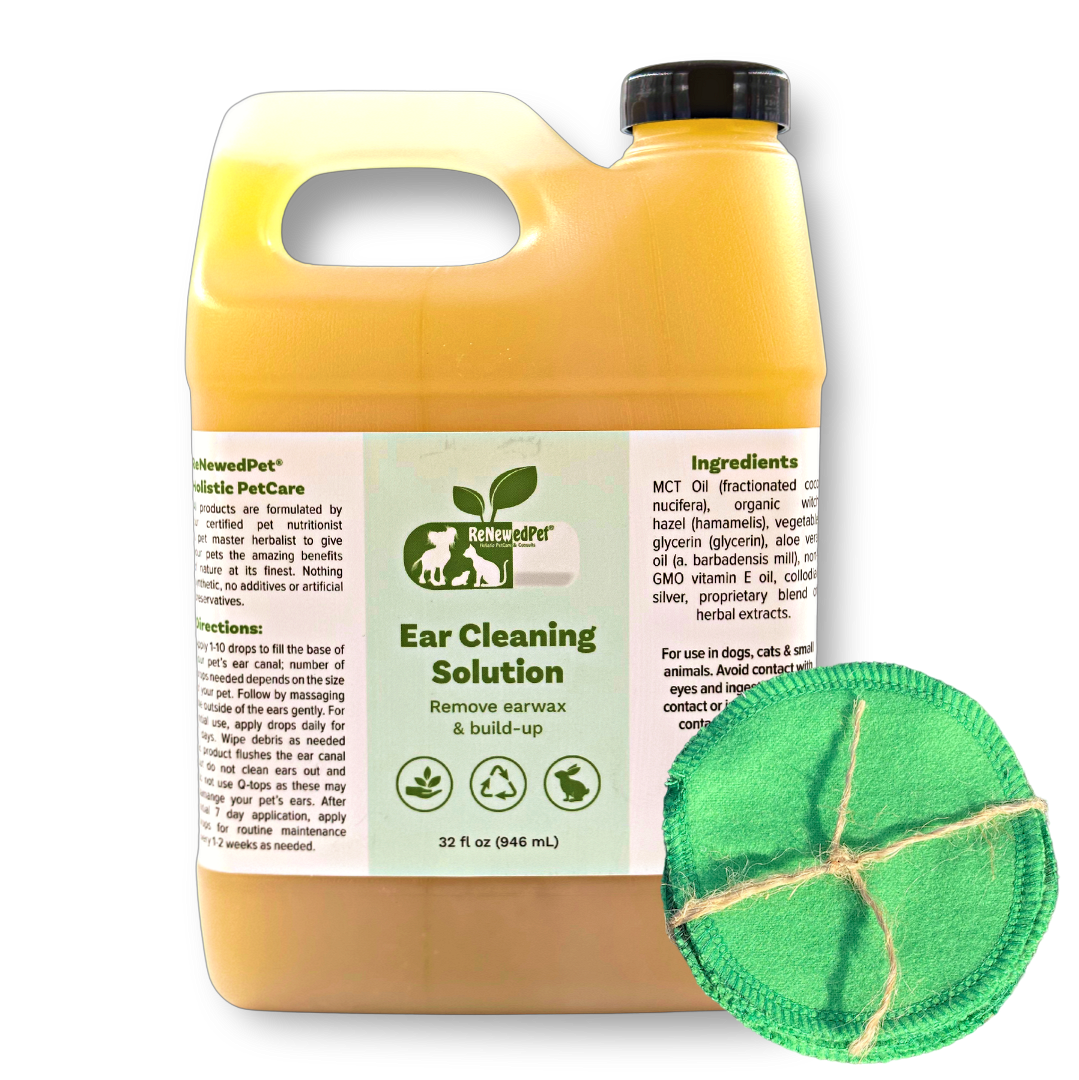 4-ALL PETS natural PETS Ear Cleaning Drops with organic ingredients to remove wax and debris