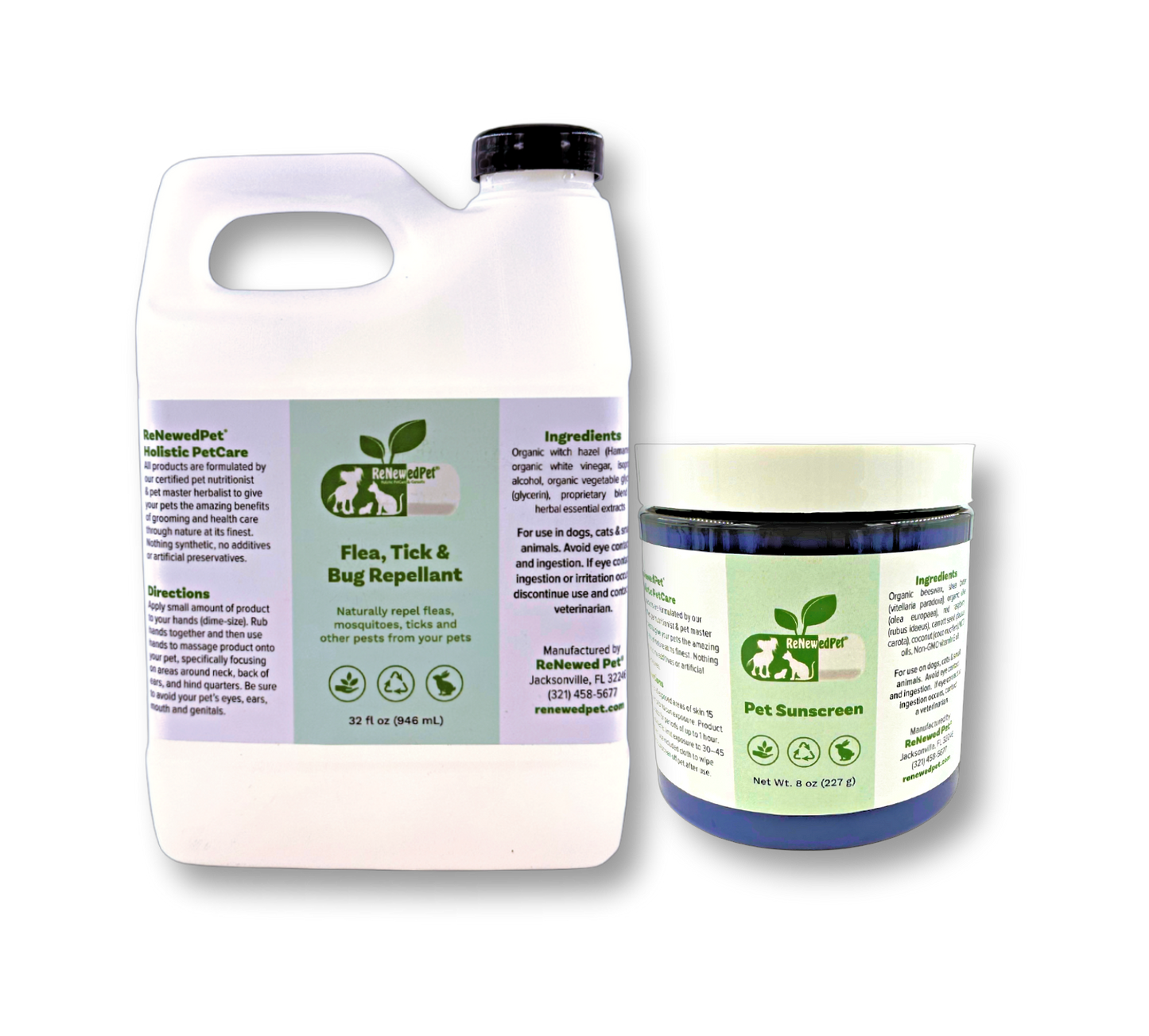 Outdoor Safety Kit / Sunscreen & Flea/Tick/Bug Repellent
