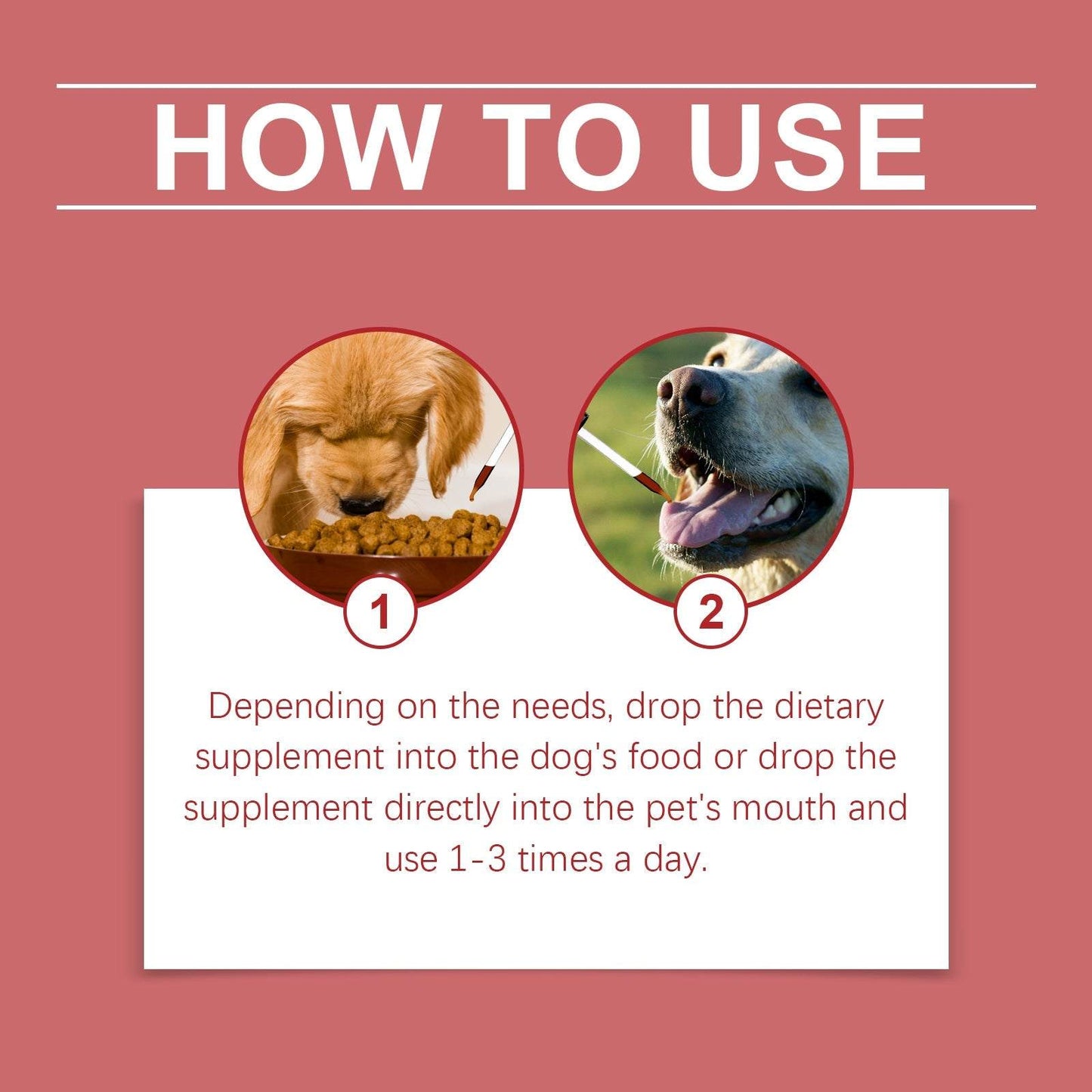 Pet dog syrup bottle with peppermint extract for supplementing dogs' iron and vitality