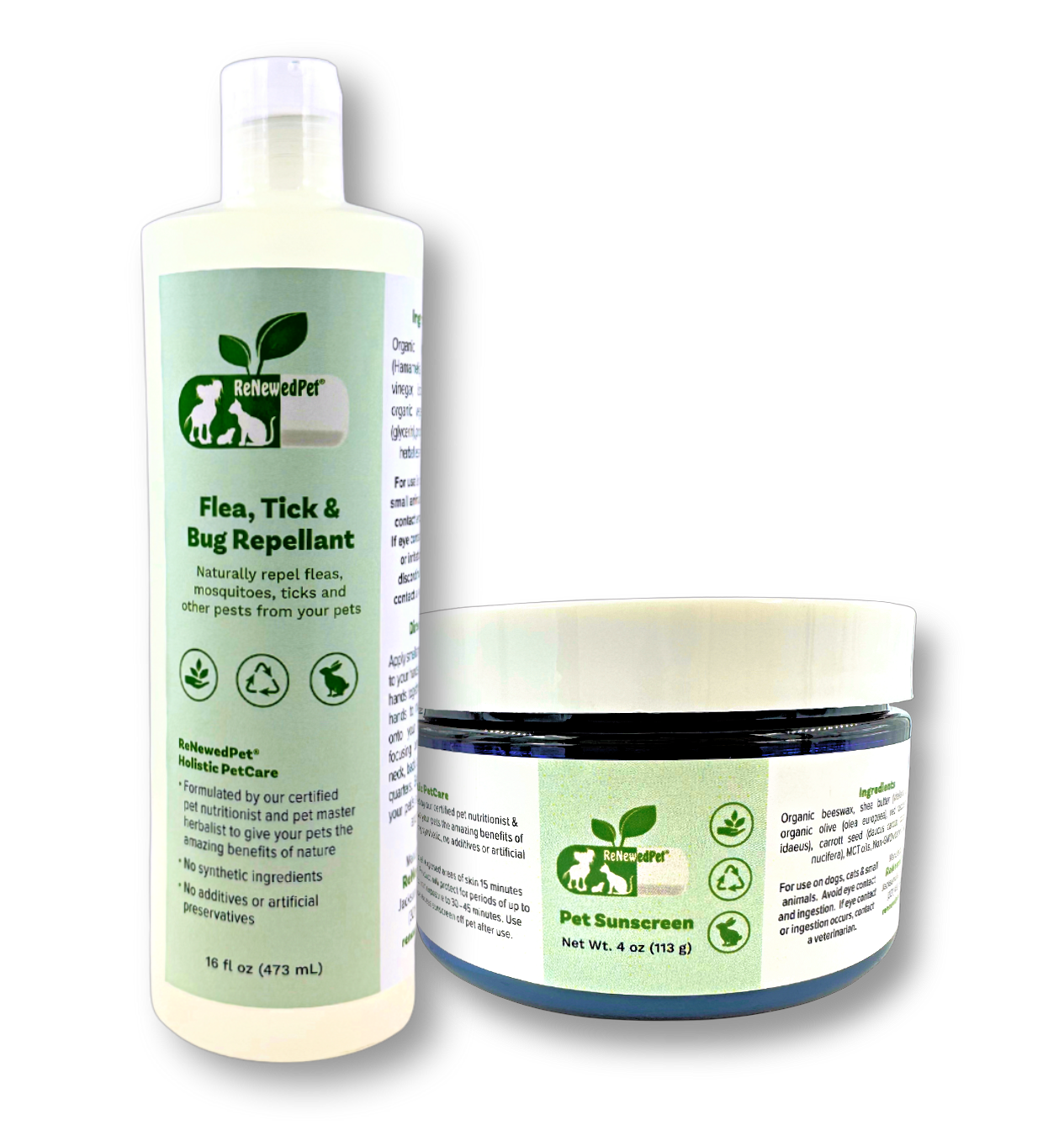 Outdoor Safety Kit / Sunscreen & Flea/Tick/Bug Repellent