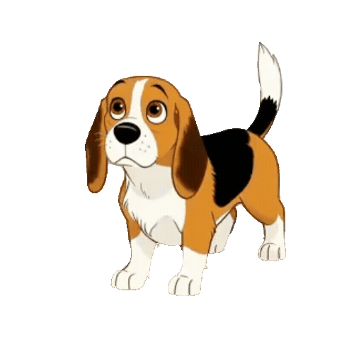 Animated Beagle Sticker Pack — 10 GIF Stickers | Instant Digital Download