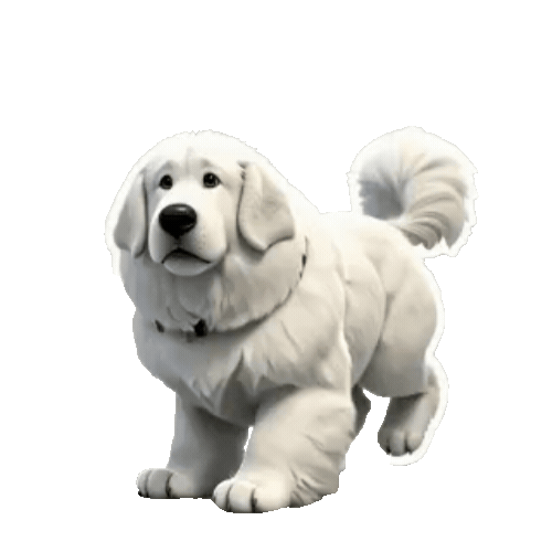 Animated Great Pyrenees Sticker Pack — 10 GIF Stickers | Instant Digital Download