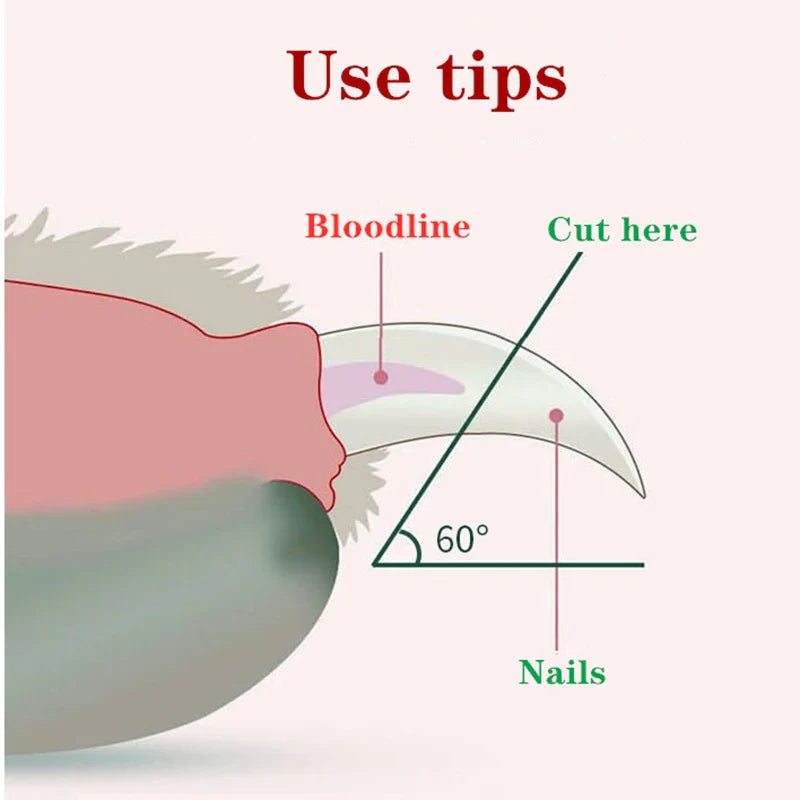 LED Pet Nail Clipper Claw Grooming Scissors for Cats Small Dogs